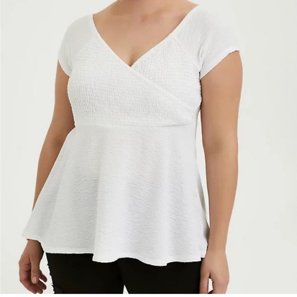 Torrid Off shoulder peplum top - Picture 5 of 6